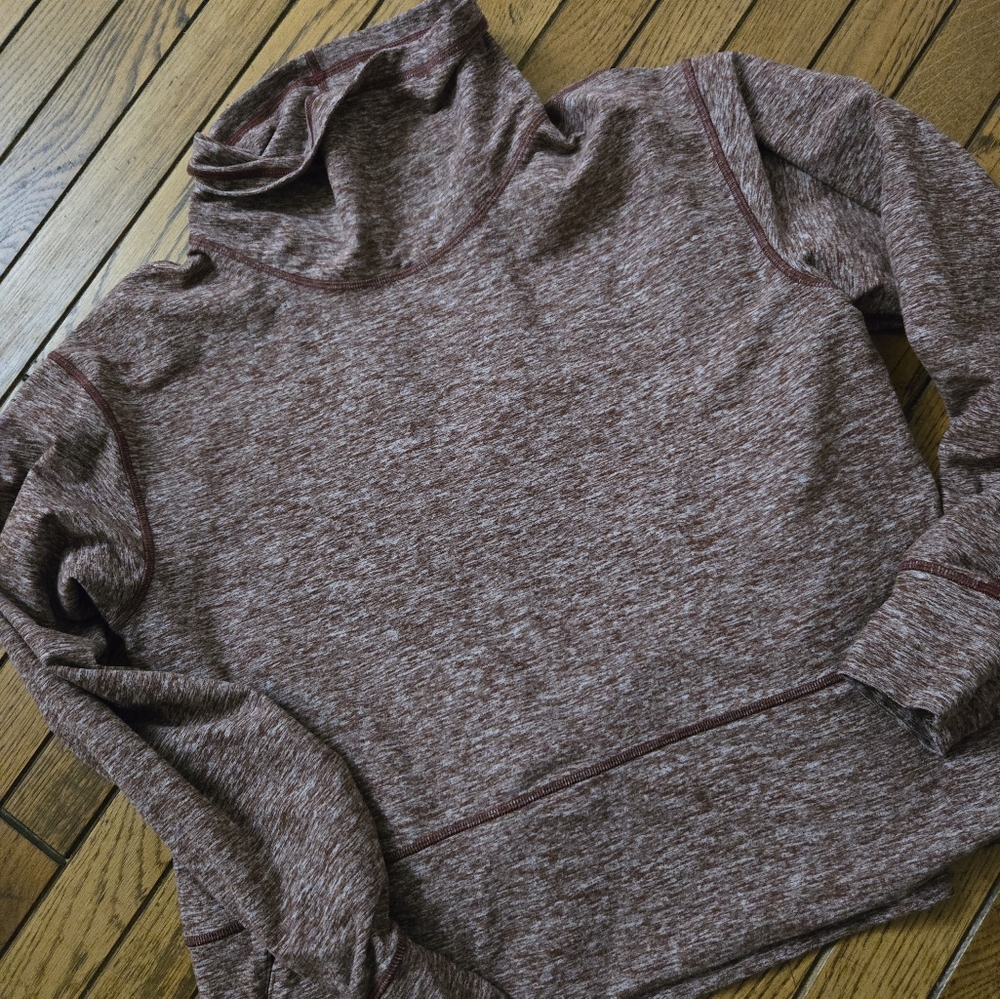 Women's Heathered Maroon Lululemon Top